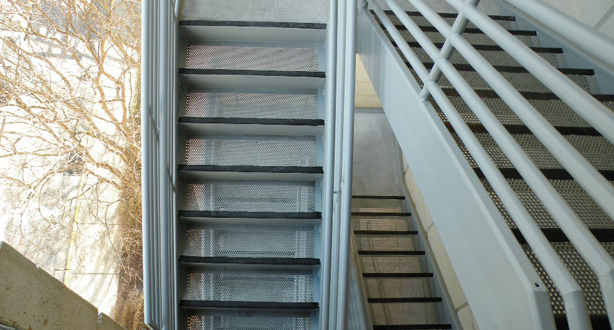 Non Slip Perforated Metal Stairs