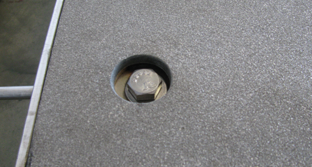 Non Skid Stainless Steel Vault Cover