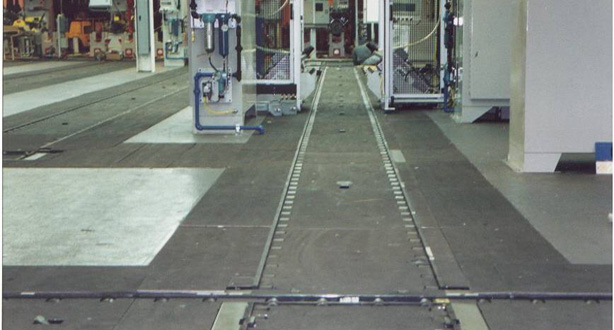 Steel Floor Plates Around Conveyors