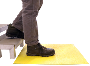 non slip step and safety landing